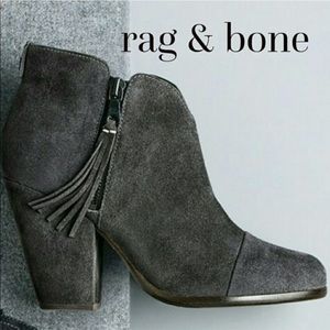 Rag and Bone Margot Booties in Charcoal Gray